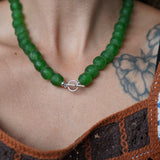 Reversible Dawn Necklace in African Glass