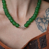 Reversible Dawn Necklace in African Glass