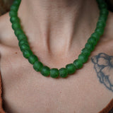 Reversible Dawn Necklace in African Glass