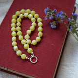 Reversible Dawn Necklace in Yellow Jade
