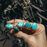 Whitewater Turquoise Ring (Size 8)