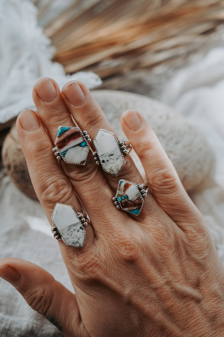 White Buffalo Ring (Size 9)