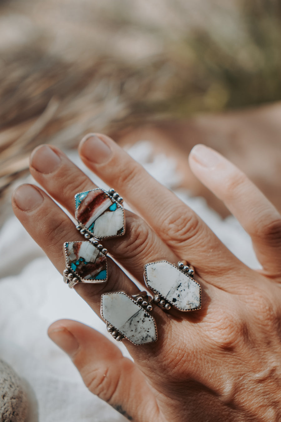 White Buffalo Ring (Size 9)