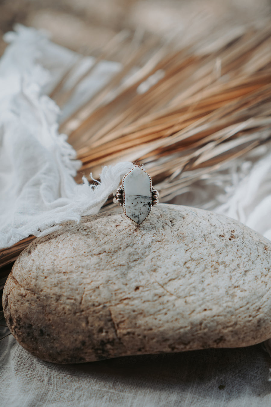 White Buffalo Ring (Size 8.75)