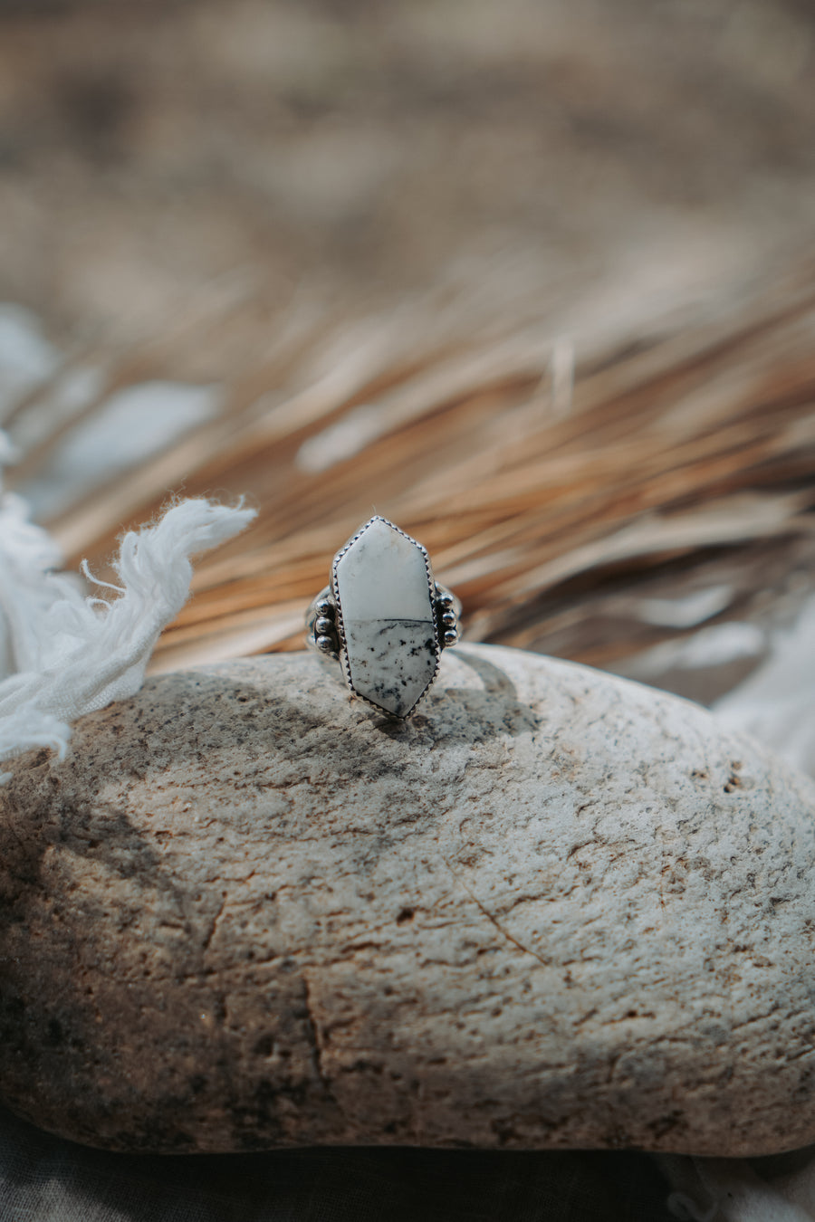 White Buffalo Ring (Size 8.75)