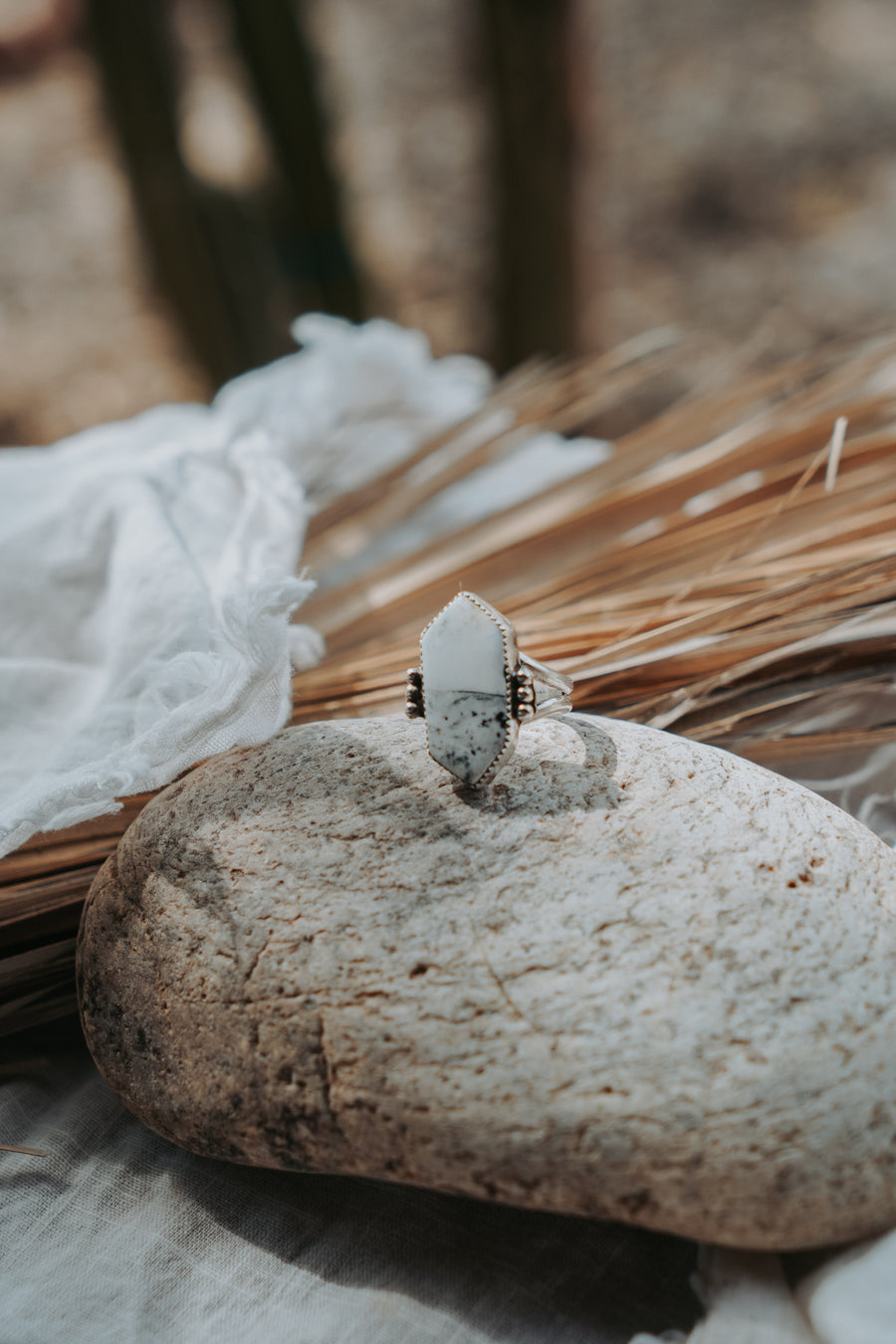 White Buffalo Ring (Size 8.75)