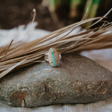 Traveler Ring in Royston Ribbon Turquoise (Size 8)
