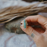 Traveler Ring in Royston Ribbon Turquoise (Size 8)