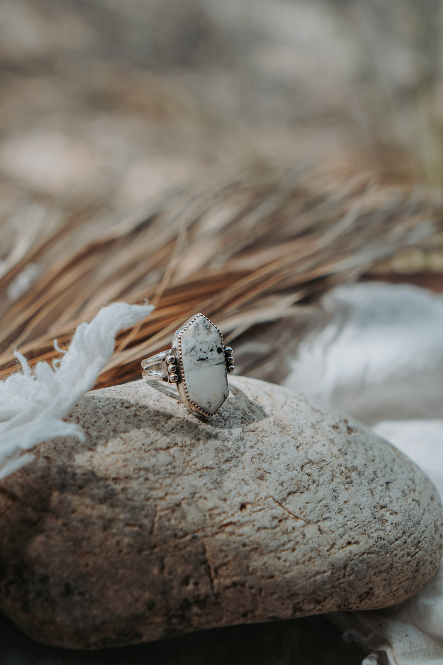 White Buffalo Ring (Size 9)