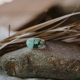 Horizontal Ring in Hubei Turquoise (Size 9)