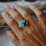 Horizontal Ring in Hubei Turquoise (Size 9)