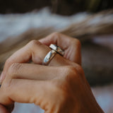 Horizontal Ring in Hubei Turquoise (Size 7)