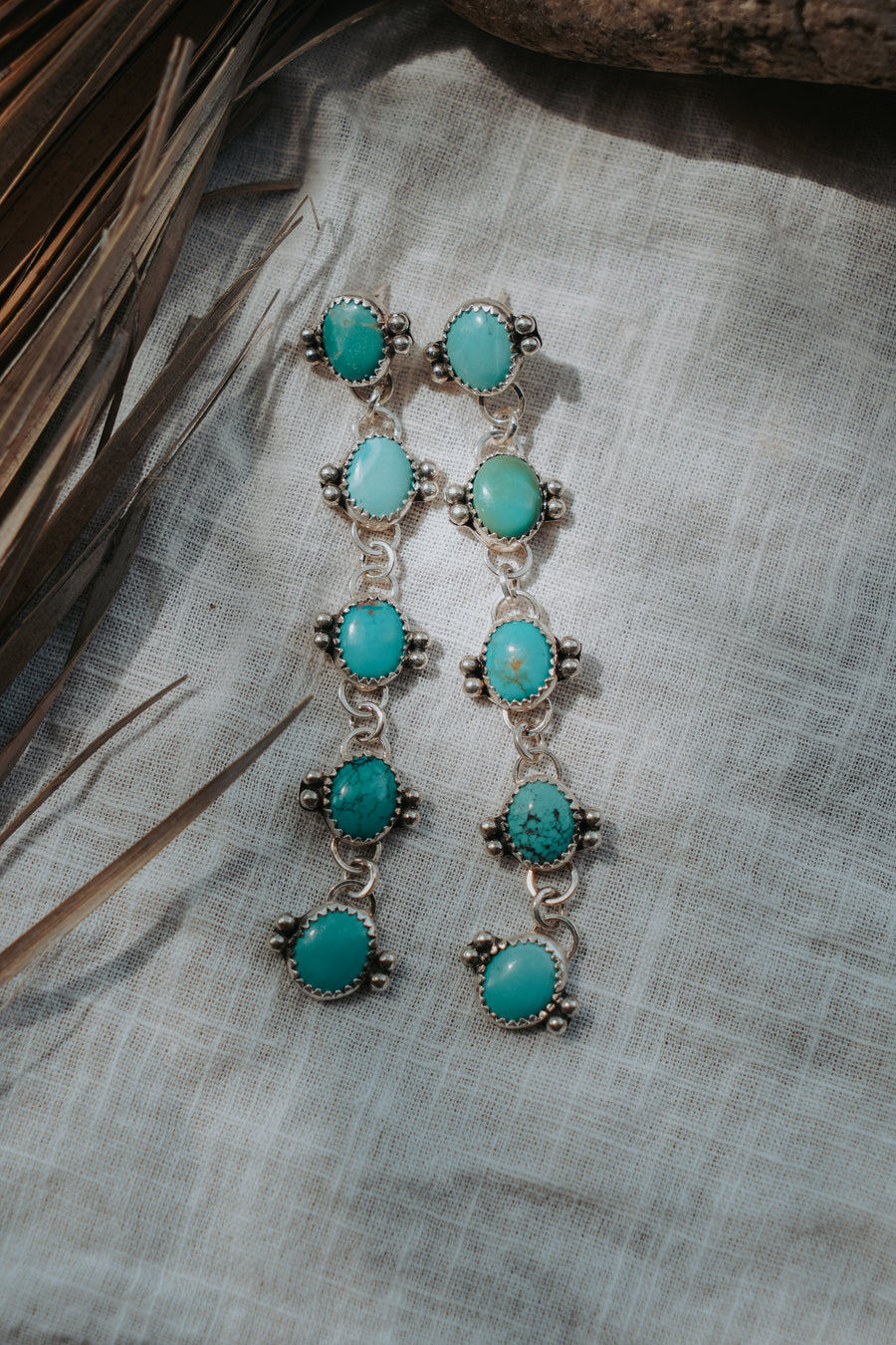 Drip Earrings in Kingman Turquoise