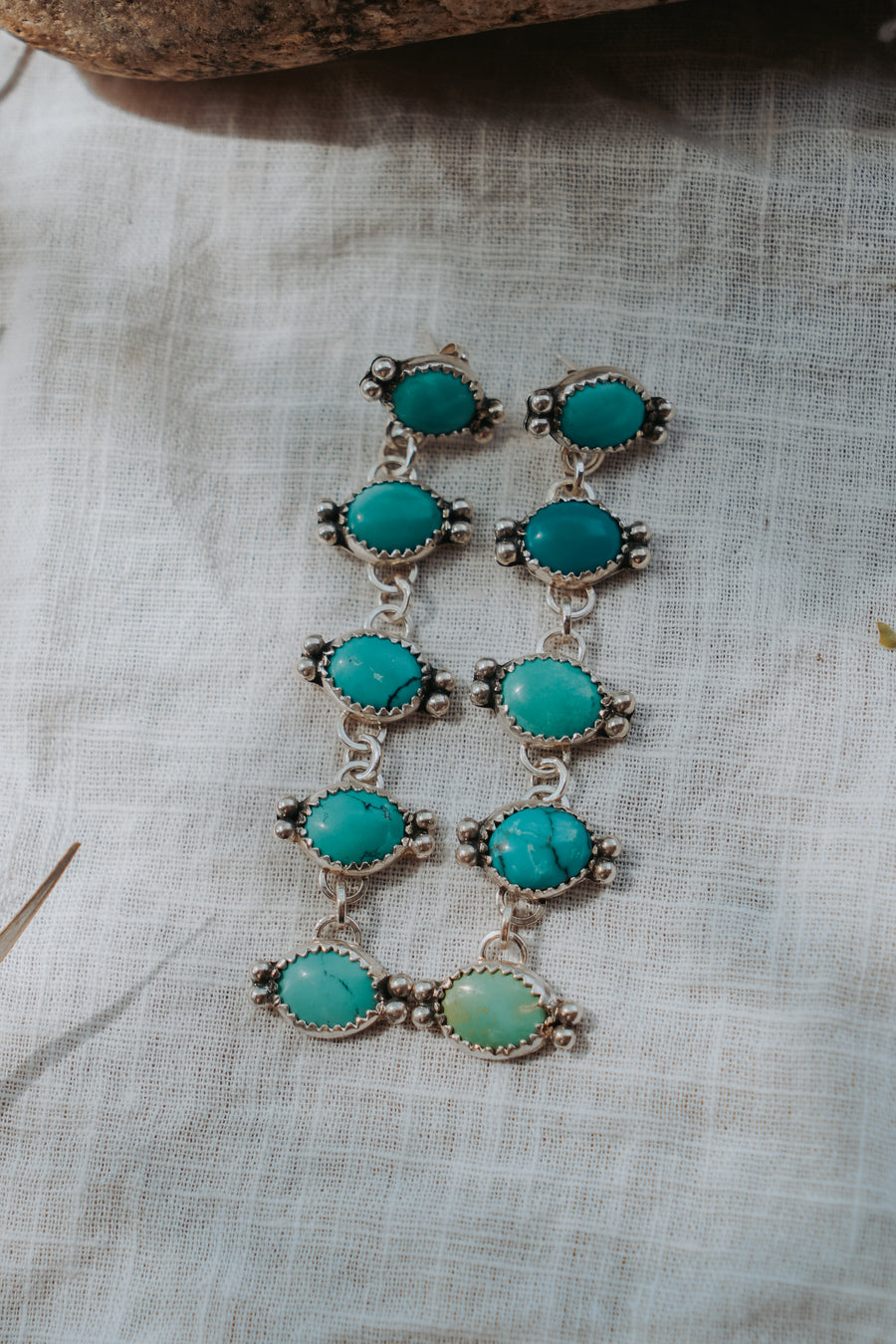 Drip Earrings in Kingman Turquoise