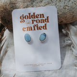 Stud Earrings in Golden Hills Turquoise