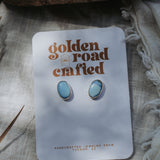 Stud Earrings in Golden Hills Turquoise