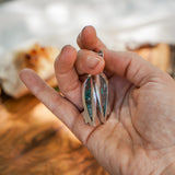 Earrings in Confetti Chrysocolla