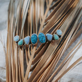 Ear Crawlers in Egyptian, Golden Hills, & Kingman Turquoise, and Larimar