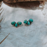 Ear Crawlers in Kingman Turquoise