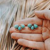 Ear Crawlers in Kingman Turquoise