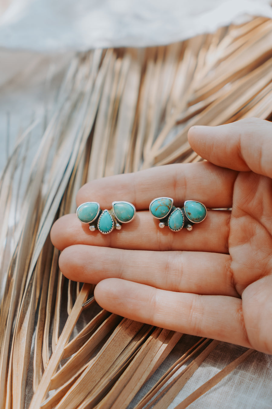Ear Crawlers in Kingman Turquoise