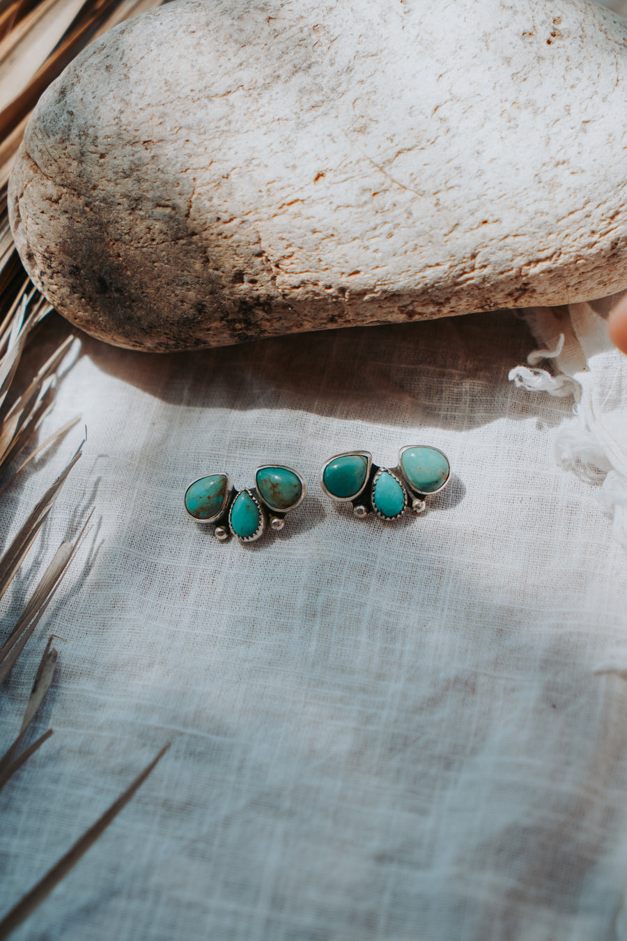 Ear Crawlers in Kingman Turquoise