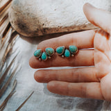 Ear Crawlers in Kingman Turquoise