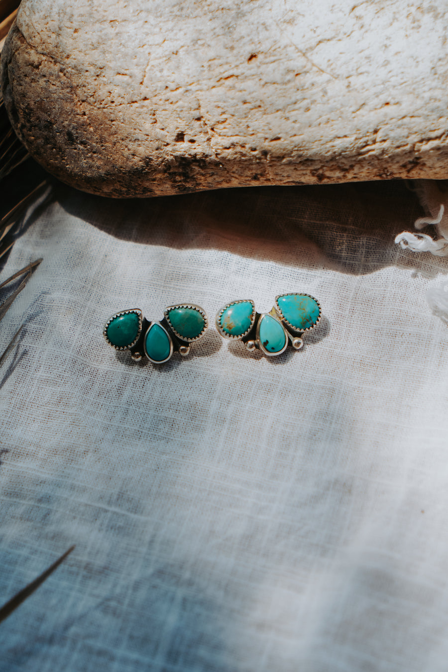 Ear Crawlers in Kingman Turquoise
