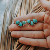 Ear Crawlers in Kingman Turquoise