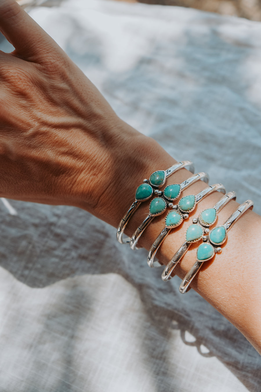 The Westbound Cuff in Kingman Turquoise