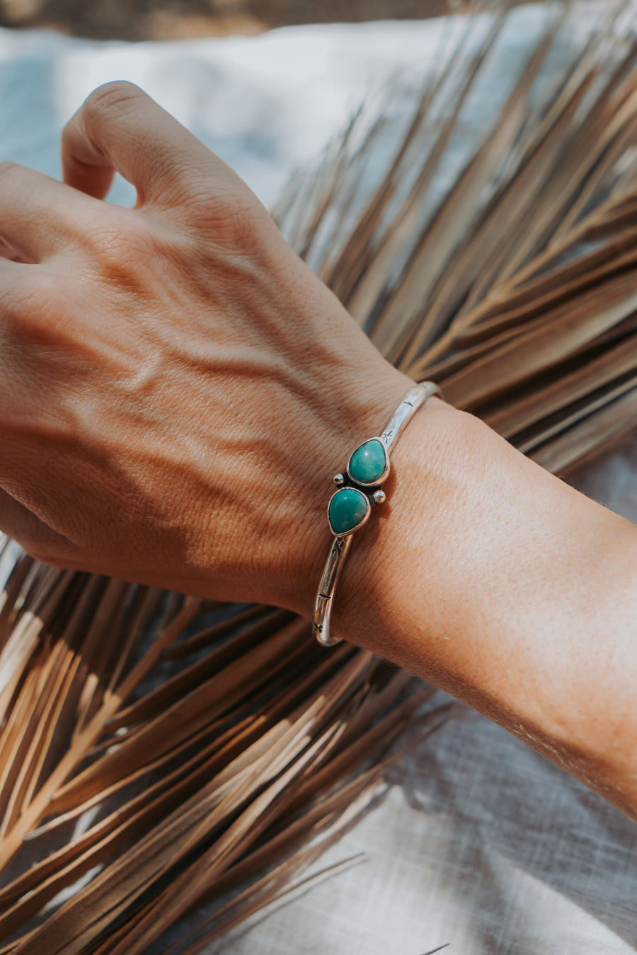 The Westbound Cuff in Kingman Turquoise