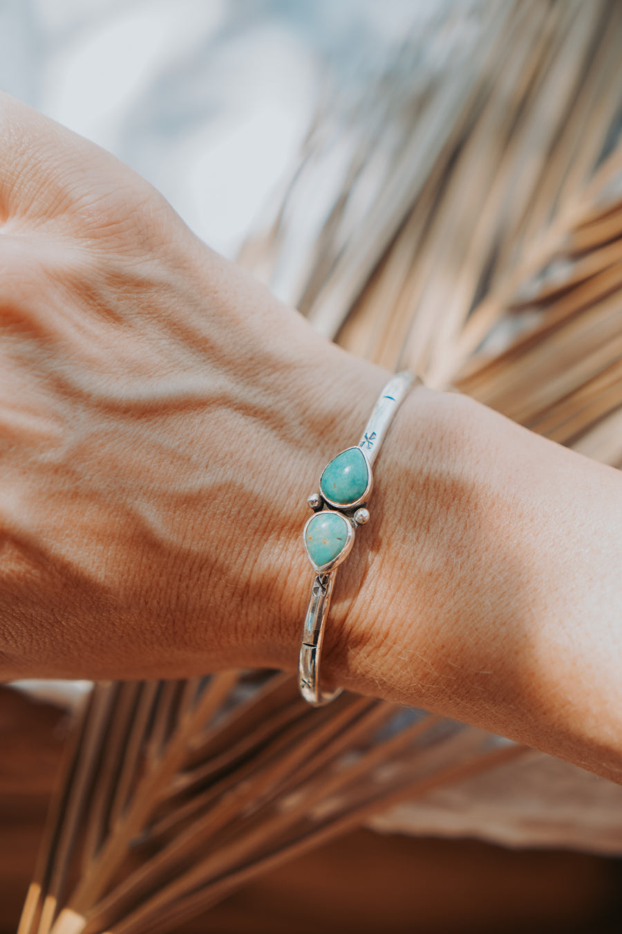 The Westbound Cuff in Kingman Turquoise