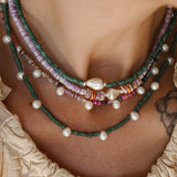 Shell + Pearl Bead Necklace