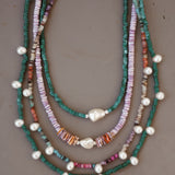 Shell + Pearl Bead Necklace