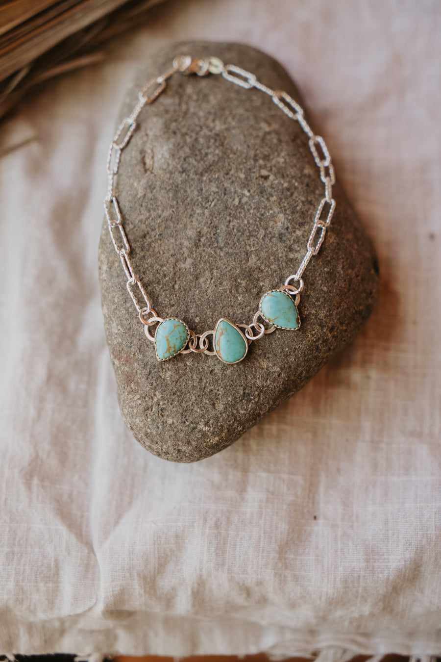 Anklet in Kingman Turquoise