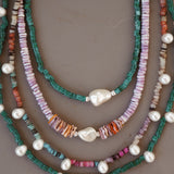 Shell + Pearl Bead Necklace