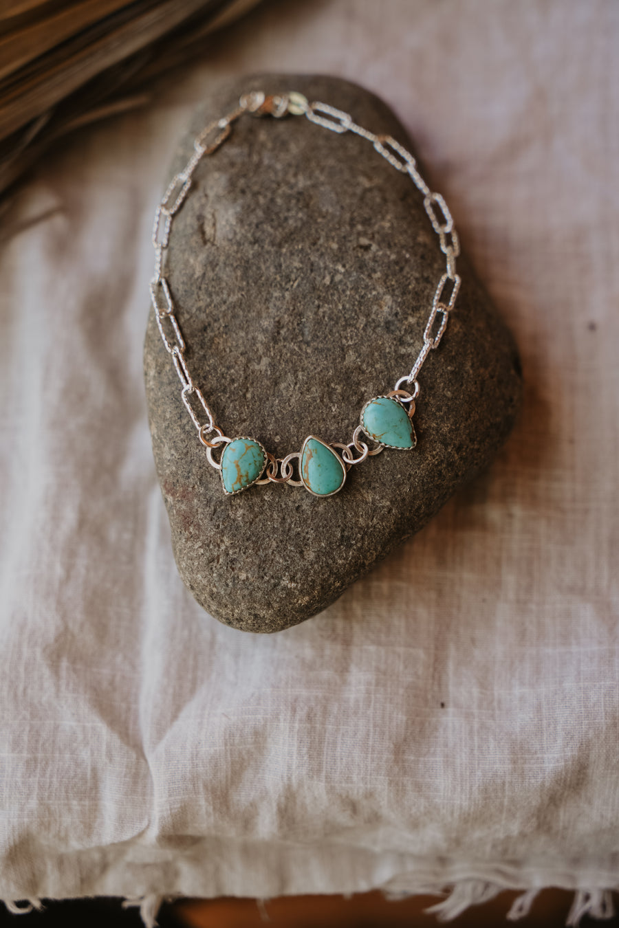Anklet in Kingman Turquoise