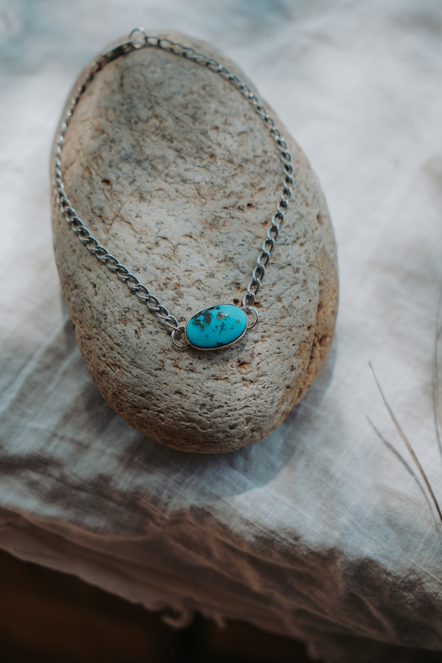 Anklet in Nevada Fox Turquoise