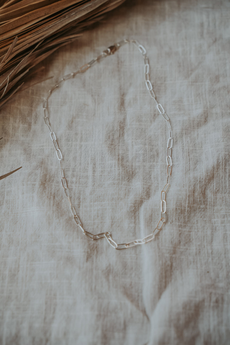 Small Paperclip Chain Necklace