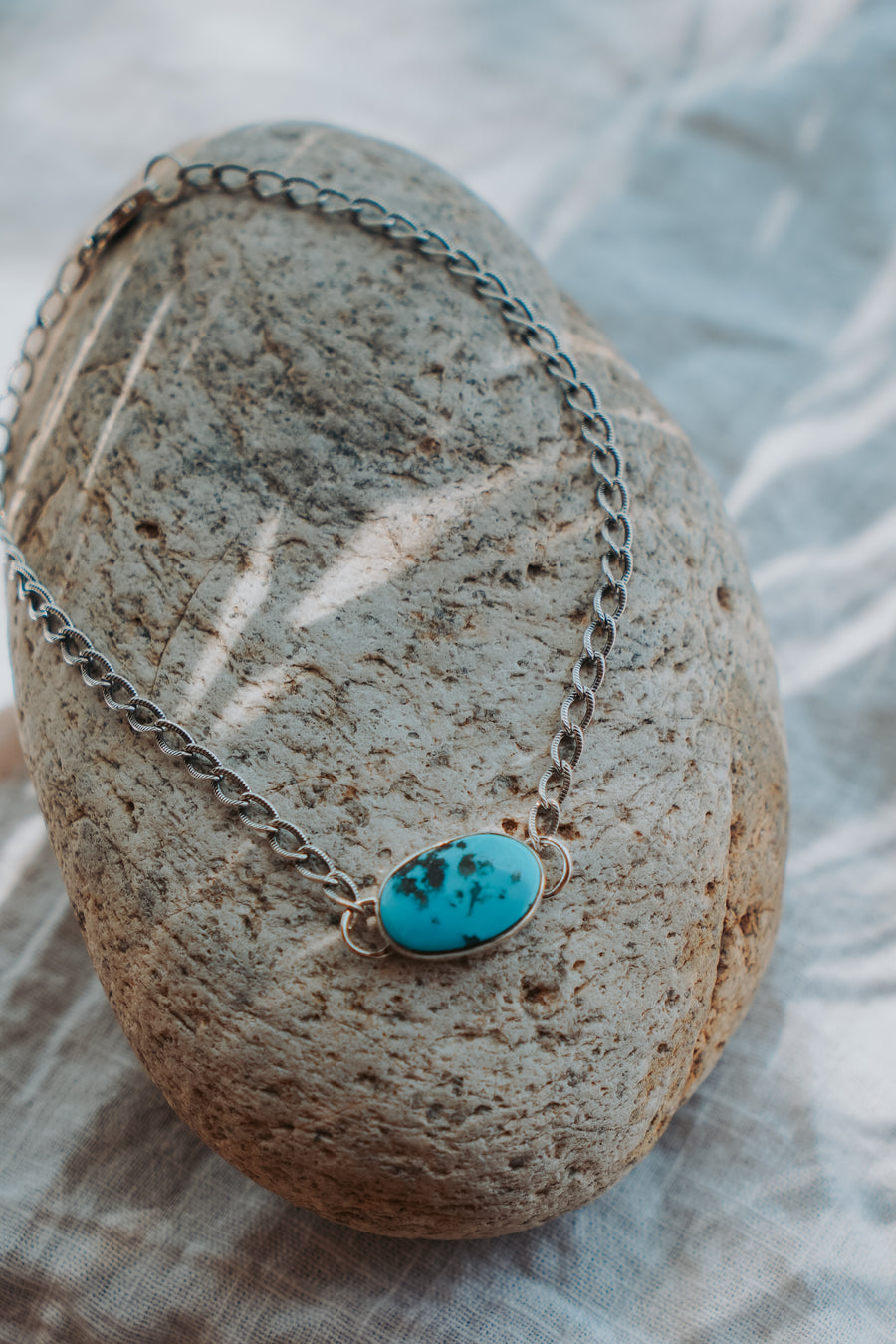 Anklet in Nevada Fox Turquoise