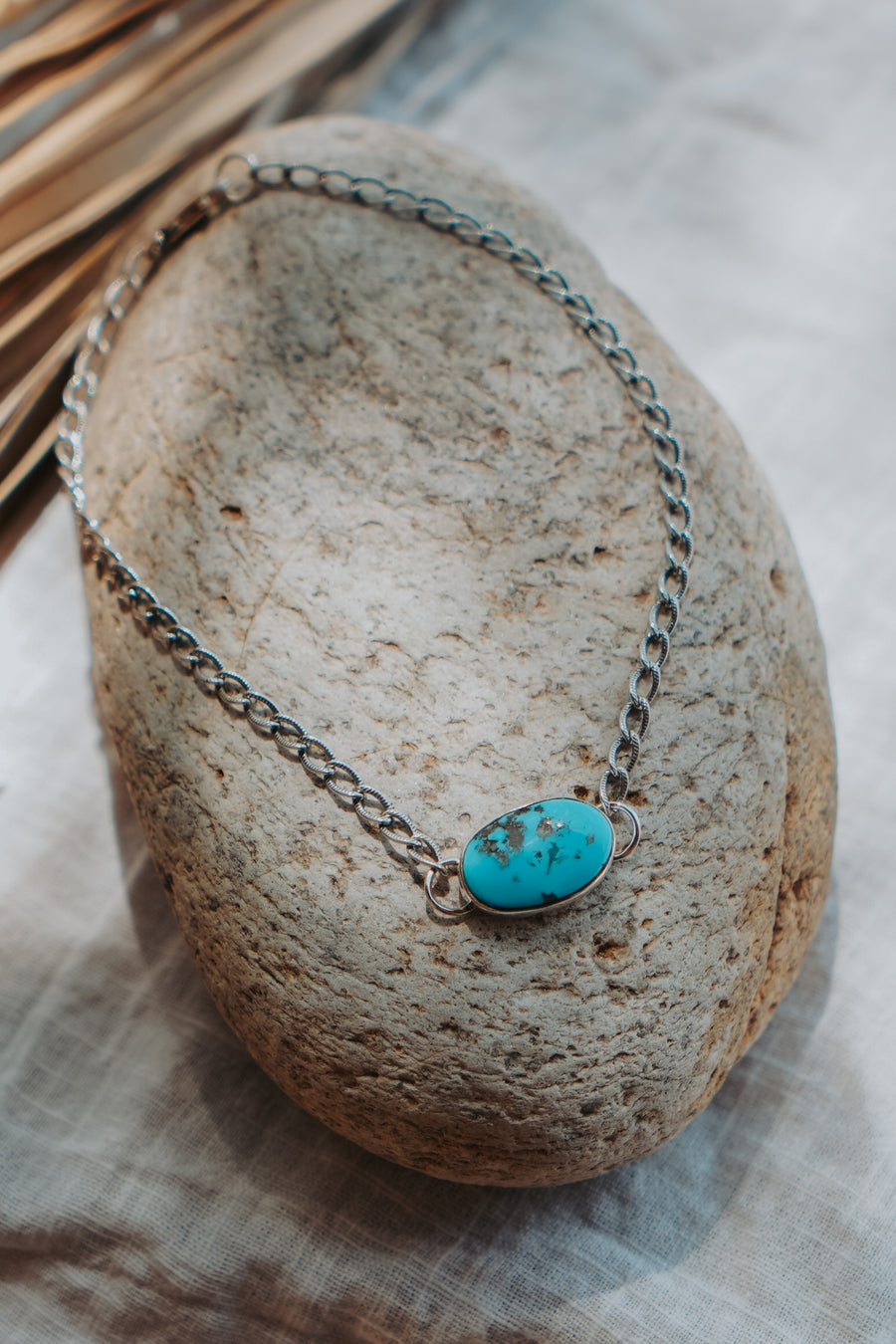 Anklet in Nevada Fox Turquoise