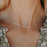 Small Paperclip Chain Necklace