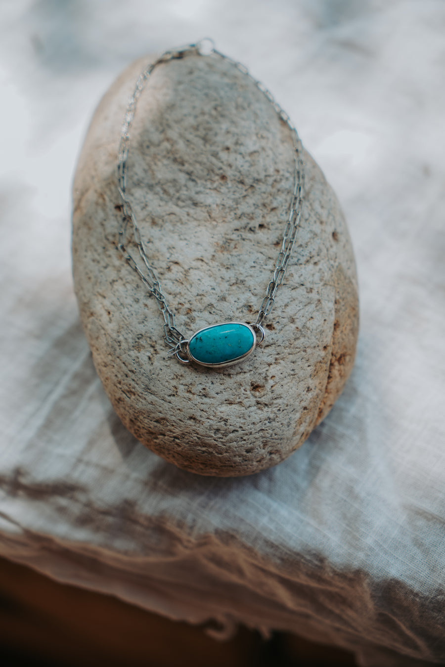Anklet in Nevada Fox Turquoise