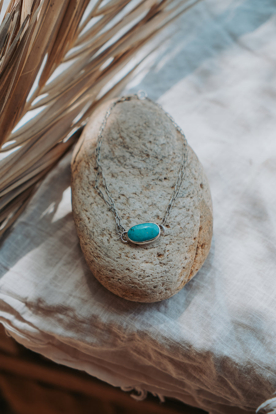 Anklet in Nevada Fox Turquoise