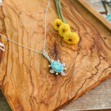 Pendant in Whitewater Turquoise