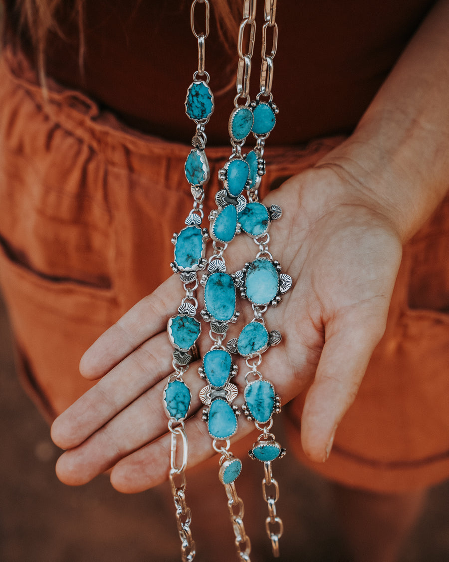 Adjustable Statement Choker in Sonoran Gem Turquoise