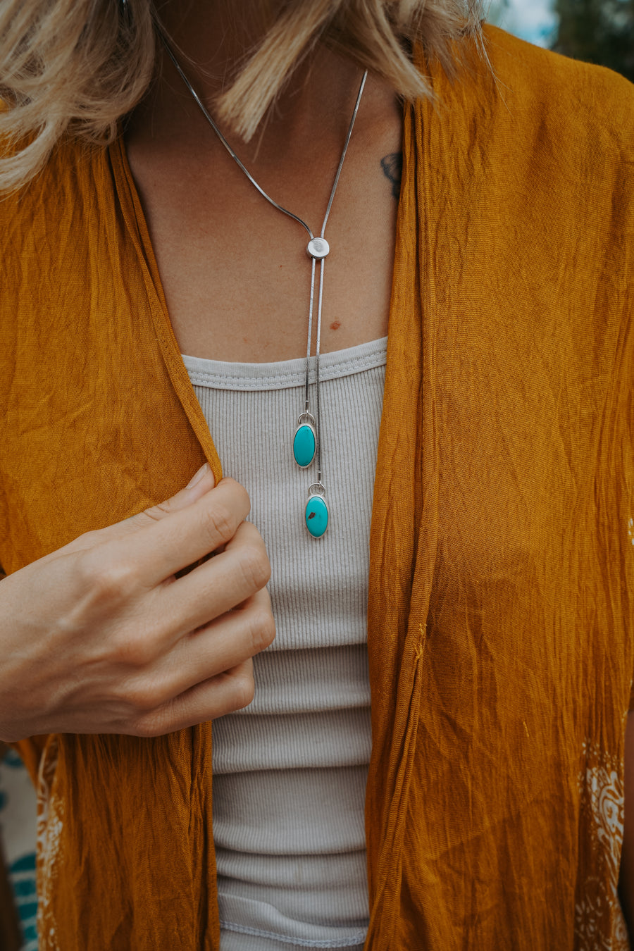 Wilding Bolo in Nevada Fox Turquoise