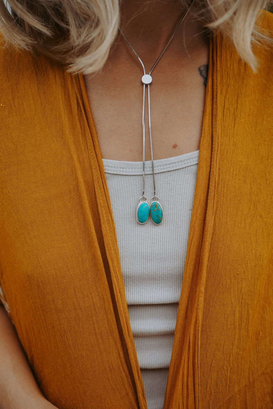 Wilding Bolo in Nevada Fox Turquoise