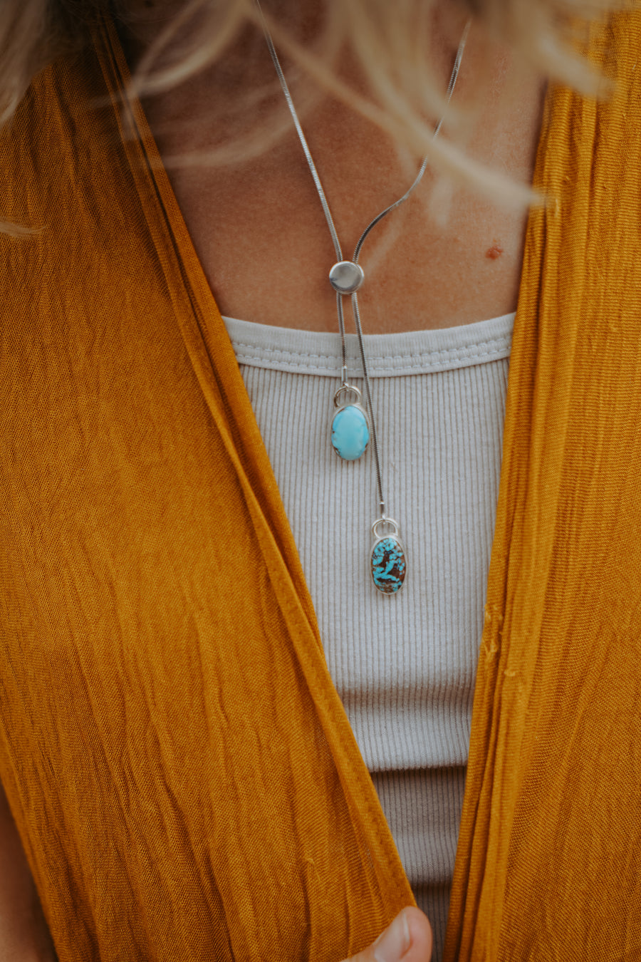 Wilding Bolo in Golden Hills Turquoise