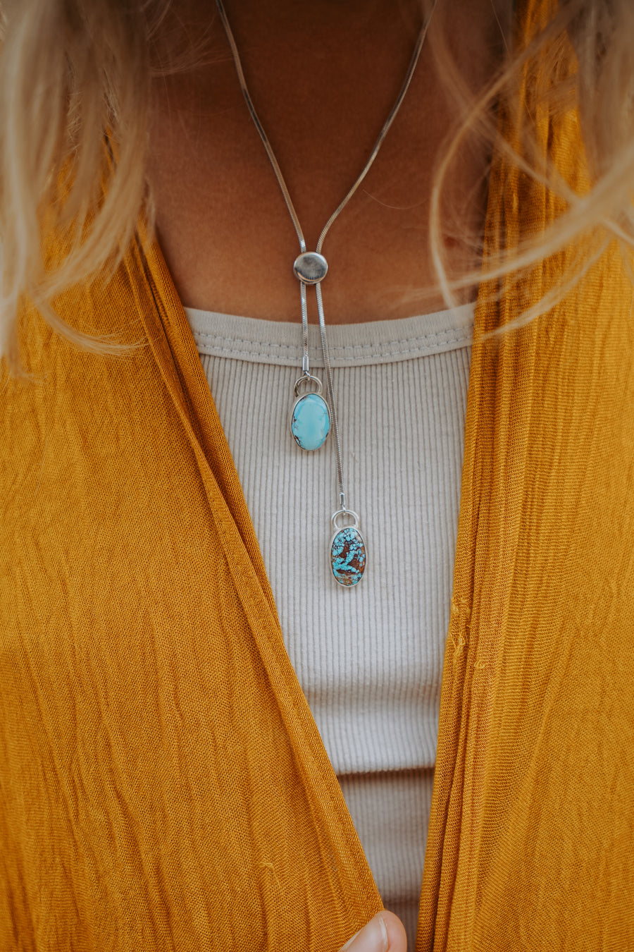 Wilding Bolo in Golden Hills Turquoise